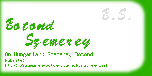 botond szemerey business card